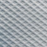Biała dzianina wodoodporna TPU – struktura materiału, widok z bliska