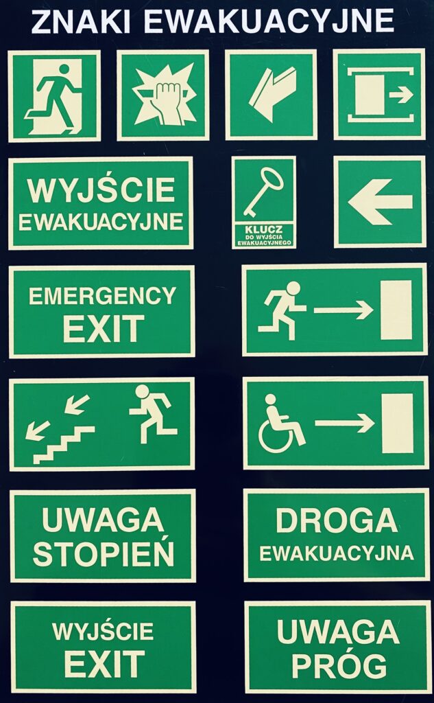 Znaki ewakuacyjne